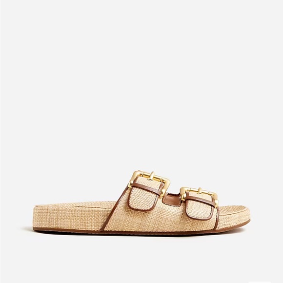 NIB J. Crew Raffia Sandals - Picture 3 of 7